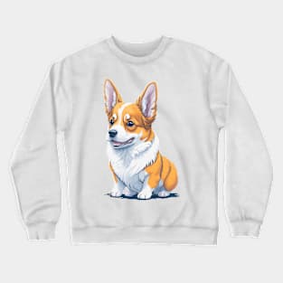 Corgi Love in Soft Pastels Crewneck Sweatshirt